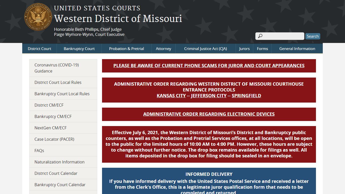 Western District of Missouri | United States Courts